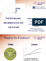 Sepsis PowerPoint Slide Presentation - The Guidelines - Implementation For The Future