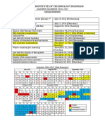 National Institute of Technology Mizoram: Important Dates