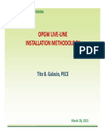 Opgw Live Line Installation Methodology: Tito B. Galacio, PECE