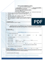 Formato de Ingreso de Evaluacion Ambiental Inicial