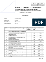 CS6660 Compiler Design Lesson Plan