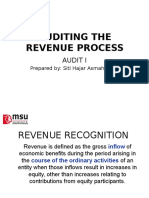 Audit of Sales and Account Receivables