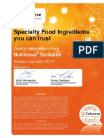 Sorbates Food and Pharma Quality Information Pack