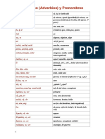 Adjetivos (Adverbios) y Pronombres