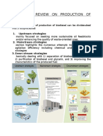 Literature Review On Production of Biodiesel