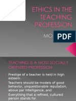 Ethics in The Teaching Profession Module 12