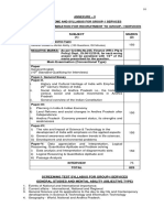 Annexure - Ii Scheme and Syllabus For Group-I Services: Screening Test (Objective Type)