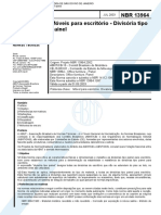 NBR 13964 Moveis para Escritorio Divisorias Classificacao e Caracteristicas PDF