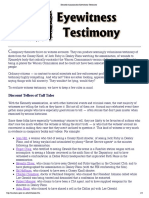 Kennedy Assassination Eyewitness Testimony PDF