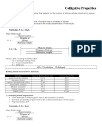 Colligative Properties