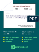 Dosis Efectiva de Midazolam para Sedación