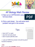 AP Biology Math Review