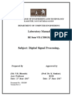 DSP Lab Manual 17-18 Final