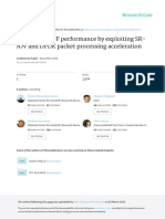 Enhancing VNF Performance by Exploiting SR IOV and DPDK Packet Processing Acceleration