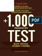 Libro Test Leyes 39 y 40 2015 Procedimiento Administrativo Común 2017 Muestra