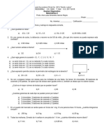 Examen Diagnostico Mate 2 C.E. 2017-2018