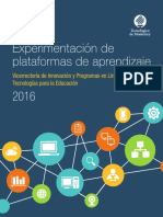 Reporte de Experimentación de Plataformas de Aprendizaje 2016