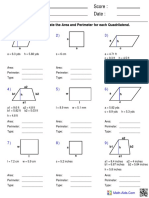 Perimeter Quadrilaterals