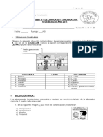 Prueba de Comunicación 1 6° Básico Forma 1