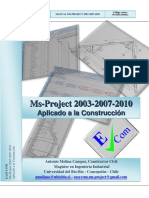 Manual Microsoft Project Aplicado A La Construccion