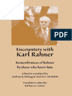 BATTLOG, A. R. & MICLALSKI, M. E., Encounters With Karl Rahner. Remembrances of Rahner by Those Who Knew Him, Marquette UP, 2009