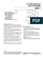 5 V, 12-Bit, Serial 3.8 ADC in 8-Pin Package: Ms Conversion Time