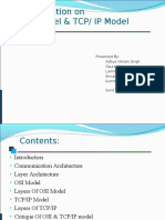 Presentation On OSI Model & TCP/ IP Model