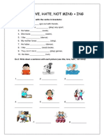 Like Love Hate Ing (Worksheet)