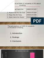 The Perceptions of DKM 2C Students in PIS About Smoking