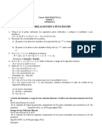 SEMANA 1 2017 3 Relaciones y Funciones Función Lineal