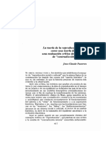 Jean Claude Passeron - La Teoría de La Reproducción Social PDF