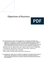 Objectives of Business