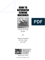 How To Refurbish Sewing Machines - TFSR Refurbishment Guide