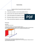 Geometria de Posição Exercício Comentado