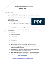 Module-4 Dbms Cs208 Notes