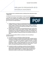 Reglas Generales para La Interpretacion de La Nomenclatura Arancelaria Comun