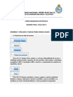 Examen Final Maquinas Electricas II Ciclo 2017-I