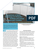 Comparisons of Epoxy Technology For Protective Coatings and Linings in Wastewater Facilities PDF