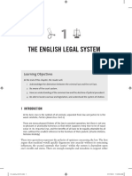 The English Legal System: Learning Objectives