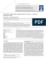 Assessment of High Volume Replacement Fly Ash Concrete - Concept of Performance Index