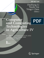 (IFIP Advances in Information and Communication Technology 344) Yanjun Zuo, Xu Ma, Long Qi, Xinglong Liao (Auth.), Daoliang Li, Yande Liu, Yingyi Chen (Eds.)-Computer and Computing Technologies in Agr