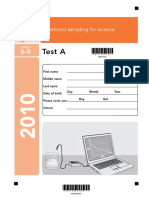 Science Sampling KS2 2010 - Paper B PDF