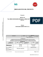 Resumen Ejecutivo Del Proyecto - AMPLIACION SE SHOUGANG 60 KV