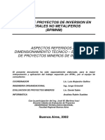 Manual Dimensionamiento Técnico Económico de Proyectos Mineros de Inversión - BPIMNM PDF