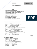 End-Of-Course Test Grammar, Vocabulary, and Pronunciation B