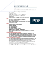 Measuring Water Content. 2: Qualitative Vs Quantitative Analysis