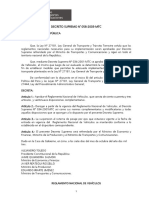 REGLAMENTO NACIONAL DE VEHICULOS Actualizado Al 23.08.2016 PDF