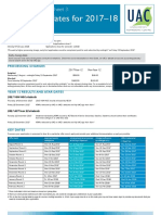 Fact Sheet Important Dates