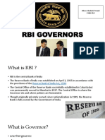 RBI Governors