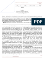 Finite Element Analysis and Optimization of Universal Joint Yoke Using CAE Tools